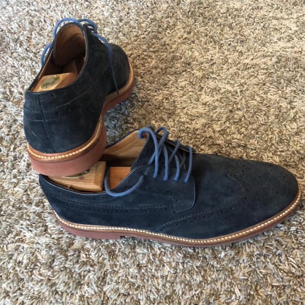 JCrew Blue Suede Shoes